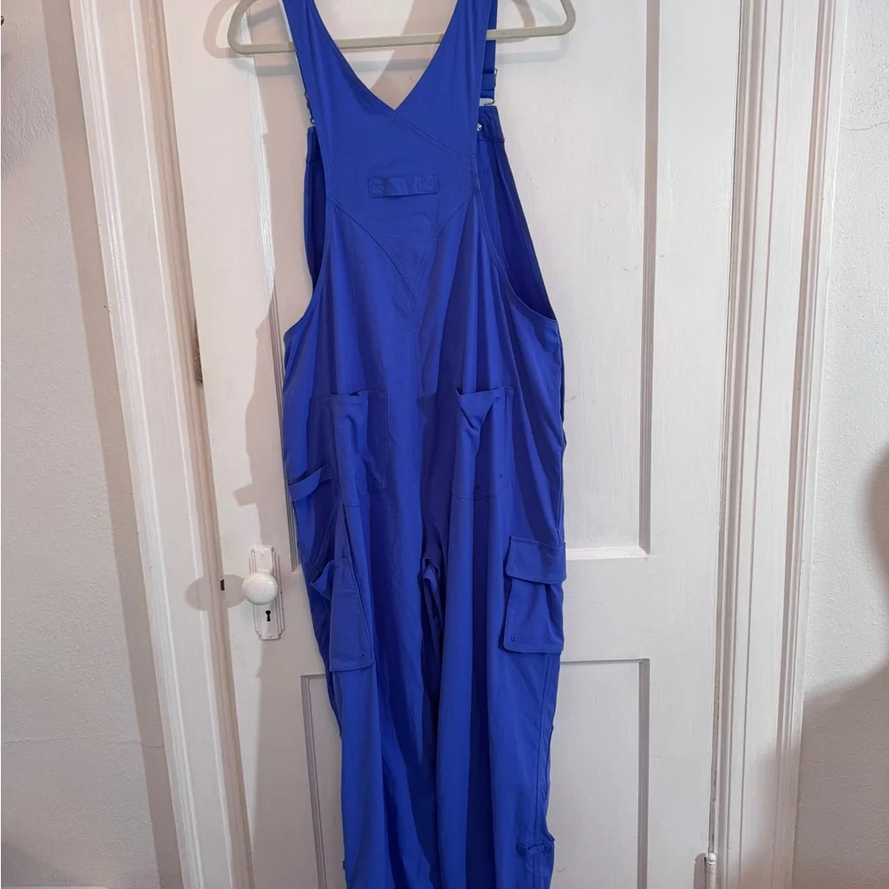 Duluth Trading Co Garden Overalls Long Bright Blue Size medium x 29 - Picture 2 of 7